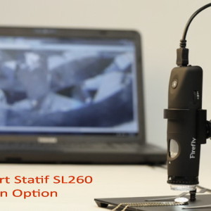 Vidéo Microscope numérique USB Polarisant + UV Firefly GT830 + Stand SL260 T